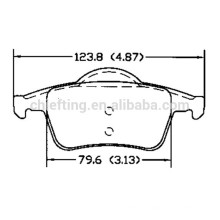 D795 272399 pour VOLVO plaquette de frein en céramique carbone de l&#39;arrière